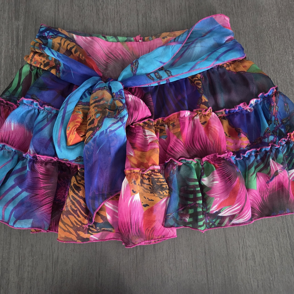Vintage Forever 21 Colorful Mini Skirt